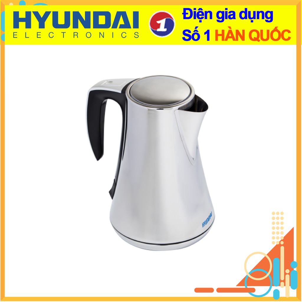 Ấm đun siêu tốc hyundai hàn quốc hde 5001s 1800w 1.7l có thang đo mực nước chuẩn pha trà đầu thu