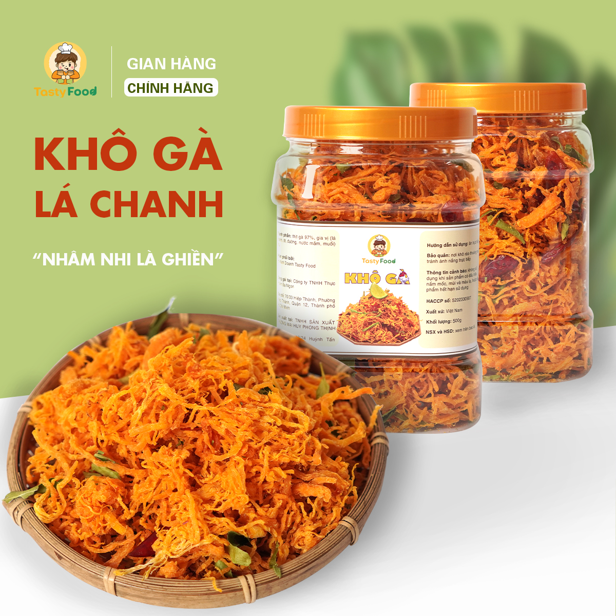 1kg khô gà lá chanh | chất lượng thượng hạng