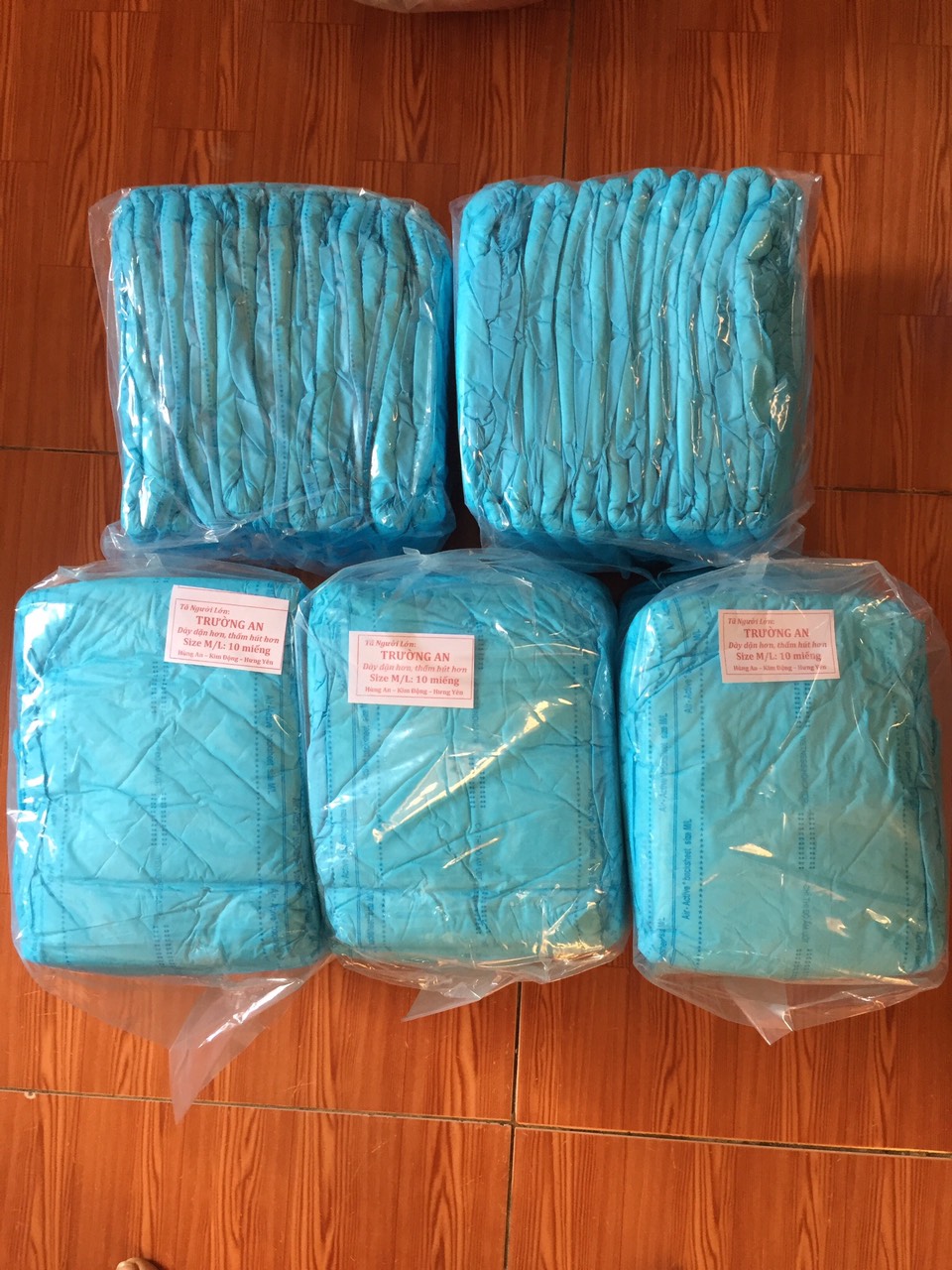 Bỉm trường an/bỉm người già(50 miếng) ML;50-80KG