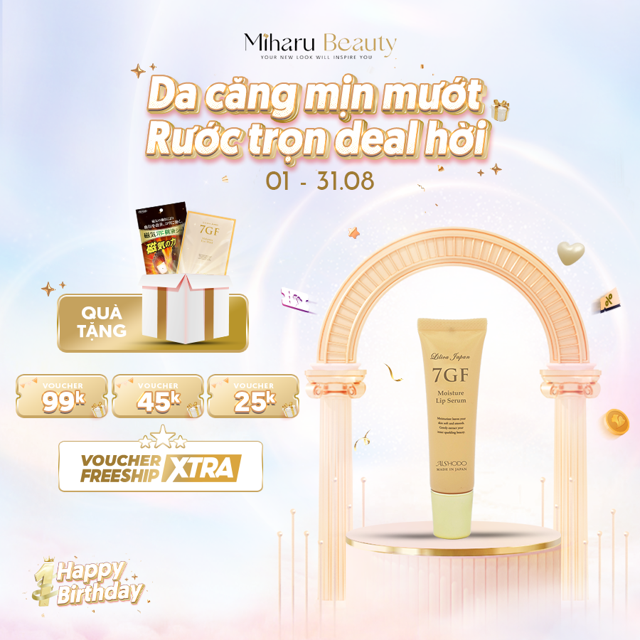 Serum dưỡng môi căng mọng tinh chất Peptide và Collagen - 7GF Moisture Lip Serum 10g