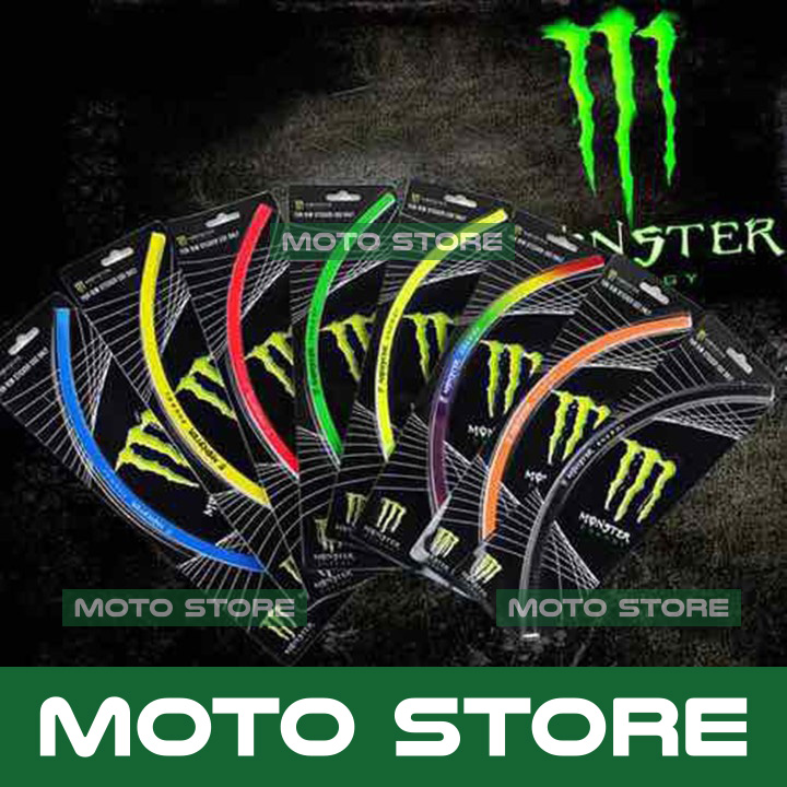 Dán vành Monster xe máy, xe điện