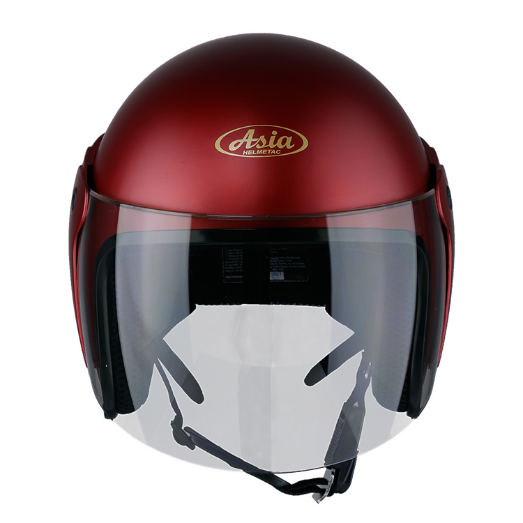 Nón bảo hiểm asia mt-111k - đỏ đô mờ - hàng chính hãng - bảo hành 1 năm