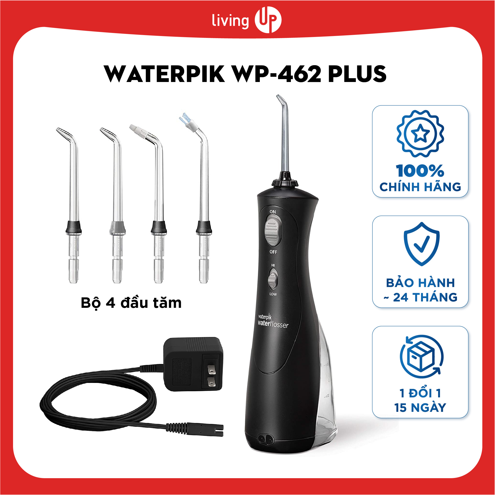 Máy tăm nước waterpik wp-462 plus