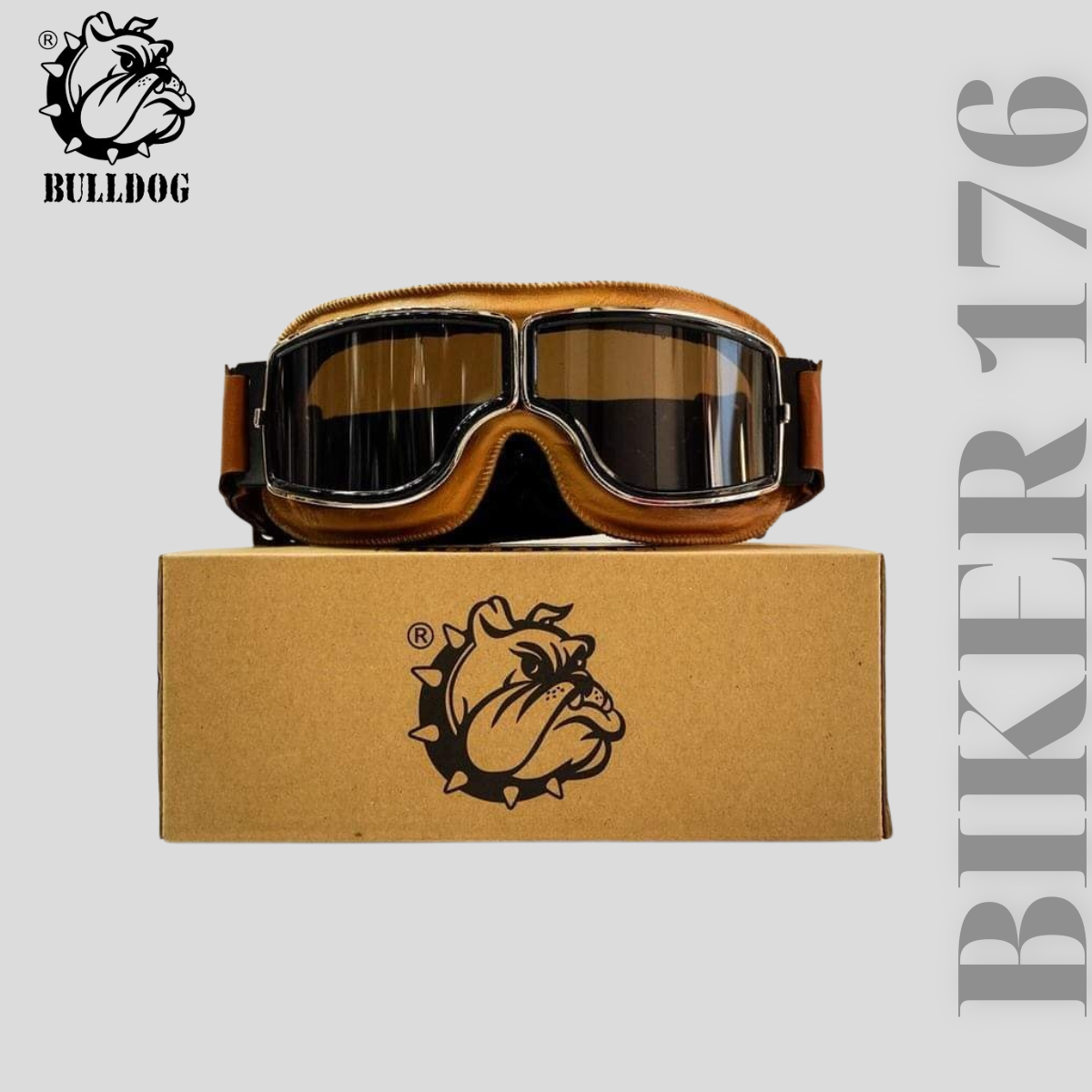 Kính dây Bulldog B9 Classic chất và đẹp - Bảo hộ xe máy BIKER 176