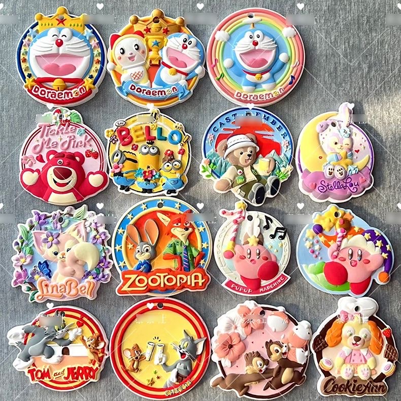 Tô Tượng thạch cao hot trend Phù điêu hoạt hình disney Doreamon kirby. tô tượng giảm stress.
