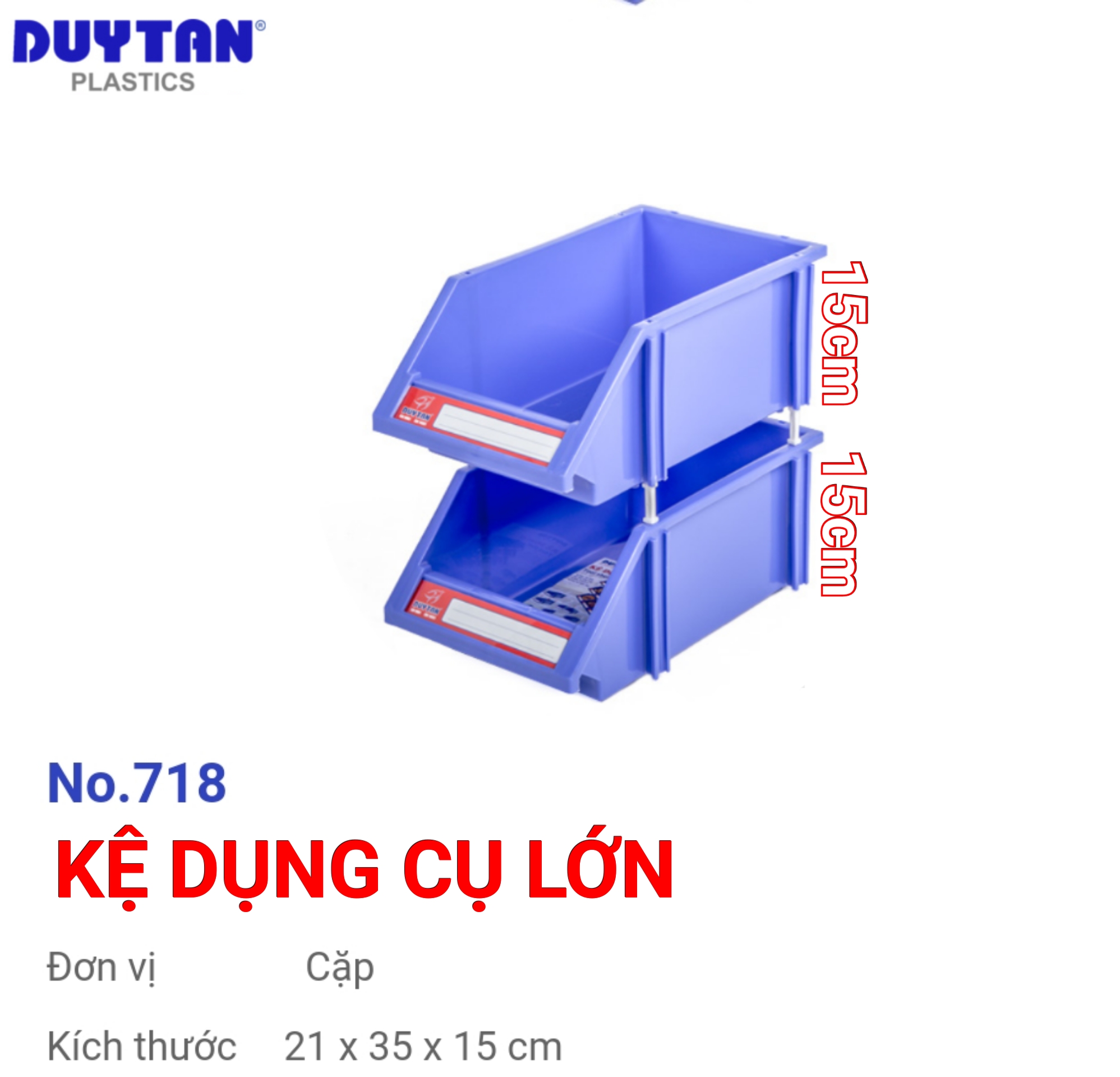 Kệ nhựa dụng cụ duy tân Lớn 21 x 35 x 15 cm