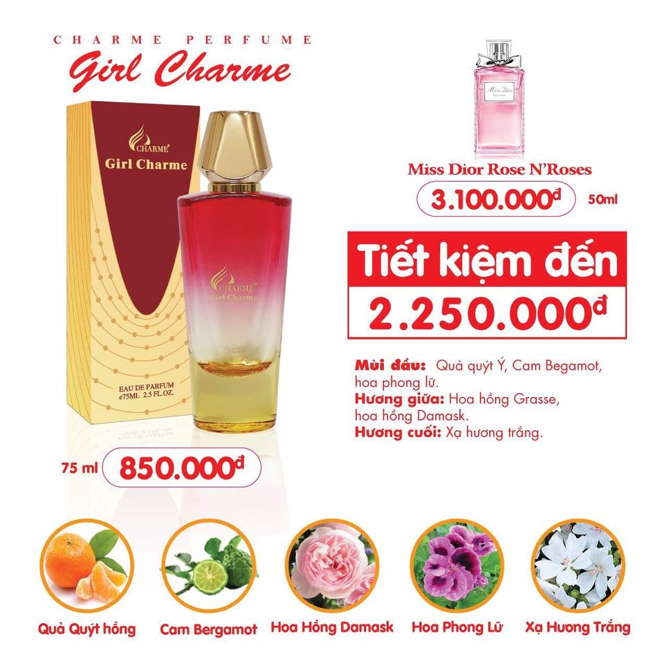 Nước Hoa Charme_Girl_Charme 75ml
