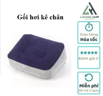 gối kê chân dạng hơi đi du lịch