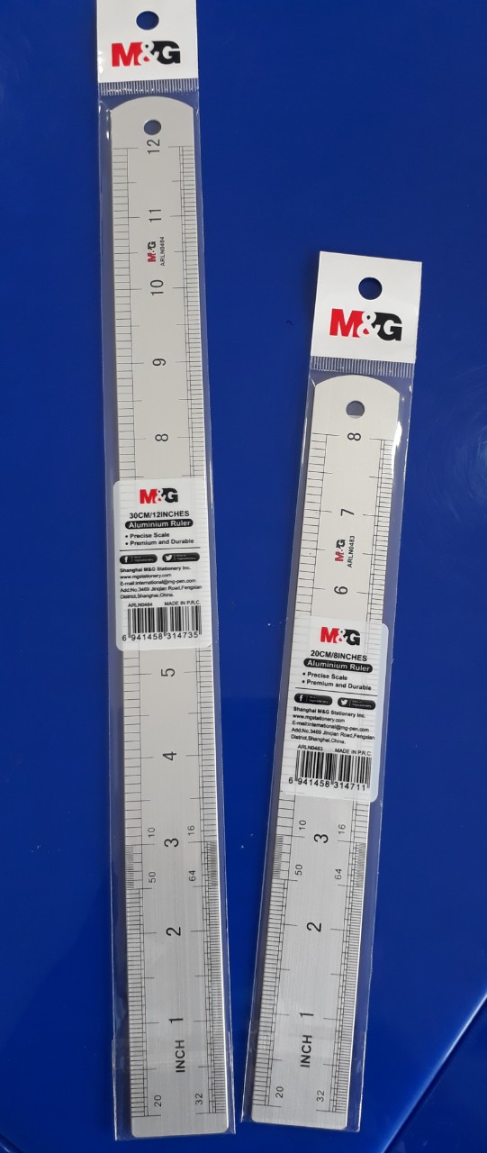 Thước nhôm m&g 20cm/ 30 cm arln0483/ arln0484