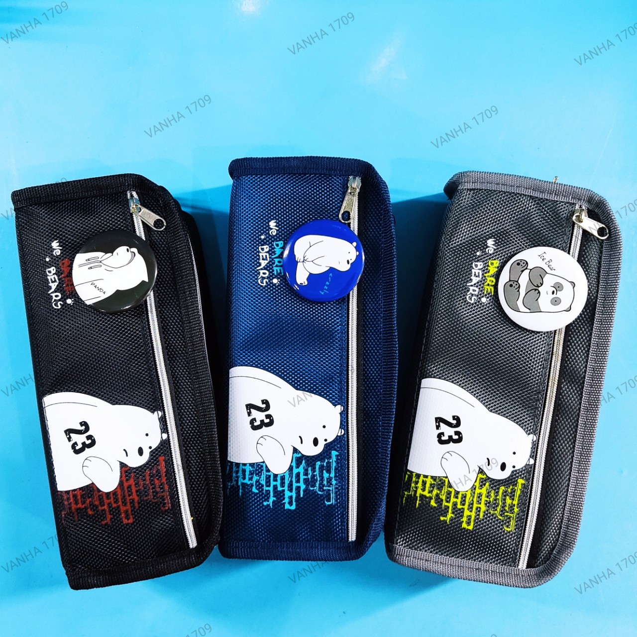 Túi bút vải học sinh 2 ngăn Fashion Bear.