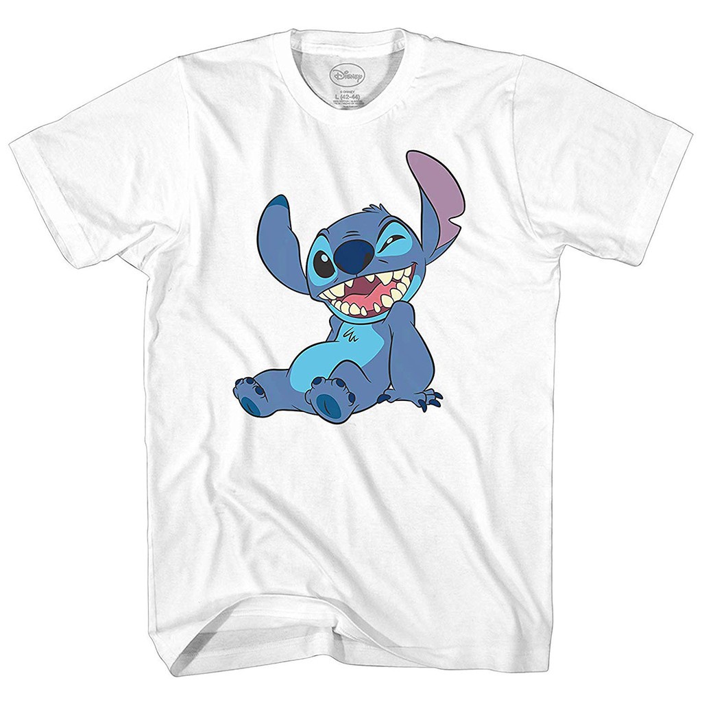 Áo thun 100% cotton in hình Lilo và Stitch thời trang dành cho nam\n