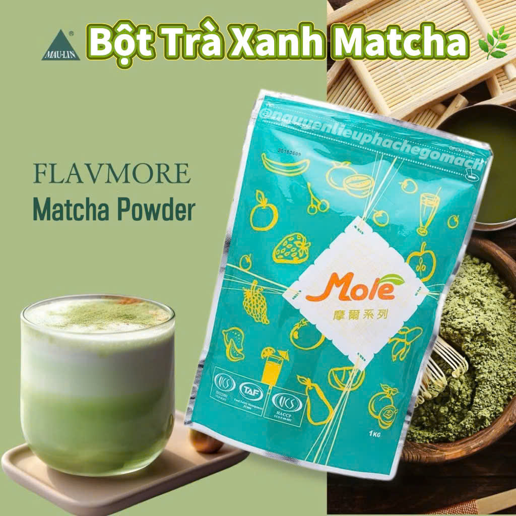 [DATE 4/3/2025] Bột Matcha Kyoto More , Bột Trà Xanh, Bột Trà Sữa Matcha 1kg