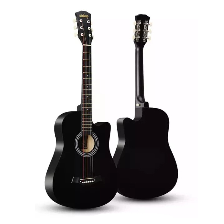 Guitar cho người mới bắt đầu, 38 inch, kèm túi đựng guitar trong suốt, guitar trong suốt 38 inch, bộ đầy đủ, guitar acoustic - 9