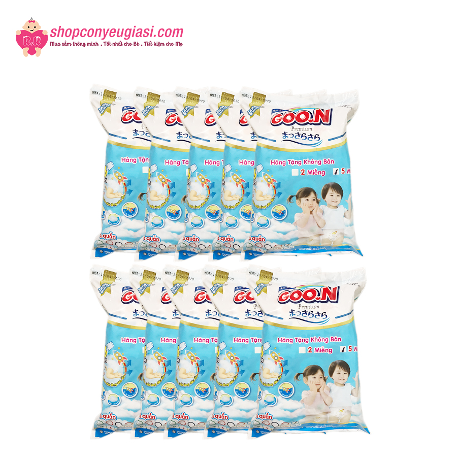 [HCM]combo 10 bịch Tã Quần GOON PREMIUM ( 5 miếng/ bịch)