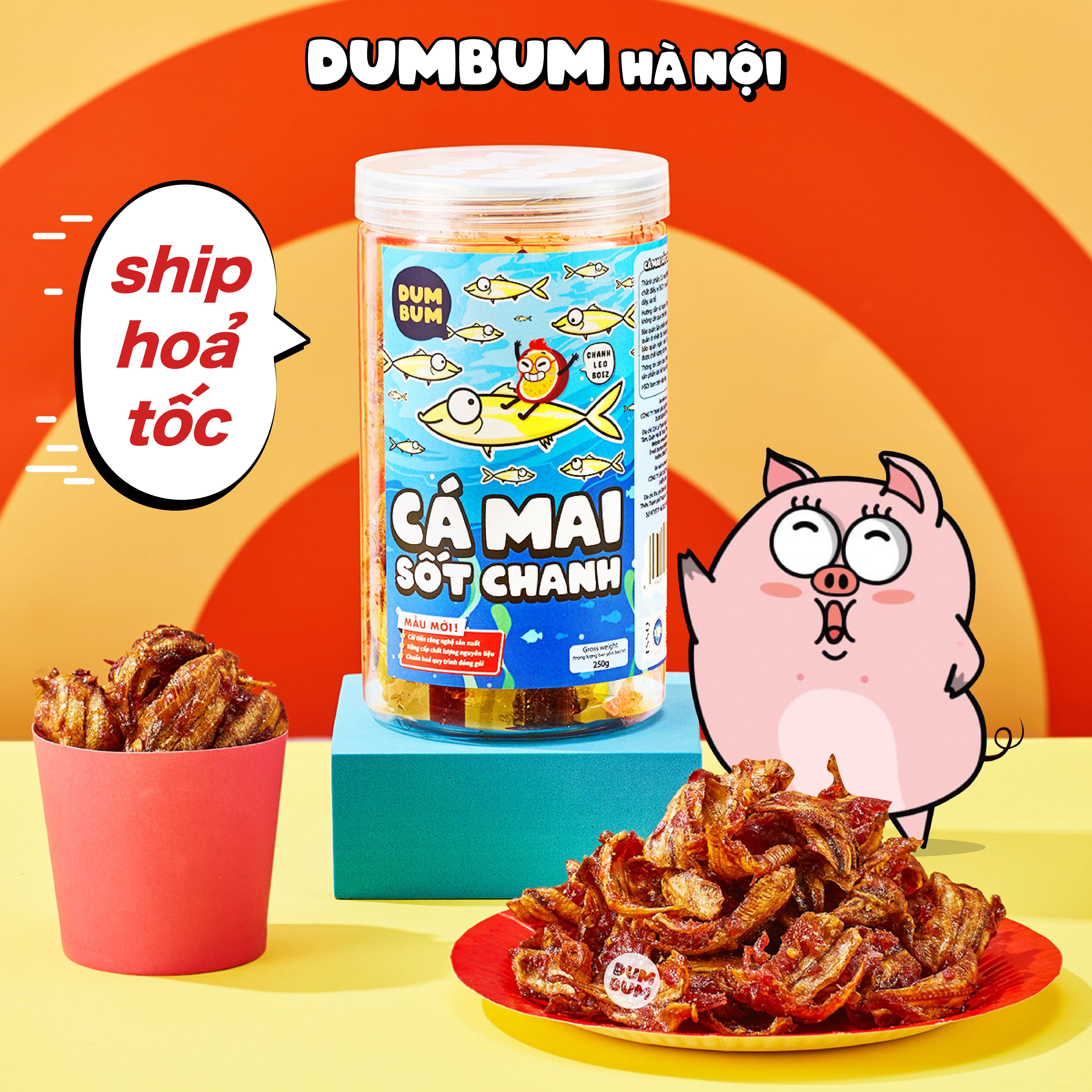 Cá mai sốt chanh dây 250g Dumbum đồ ăn vặt Hà Nội