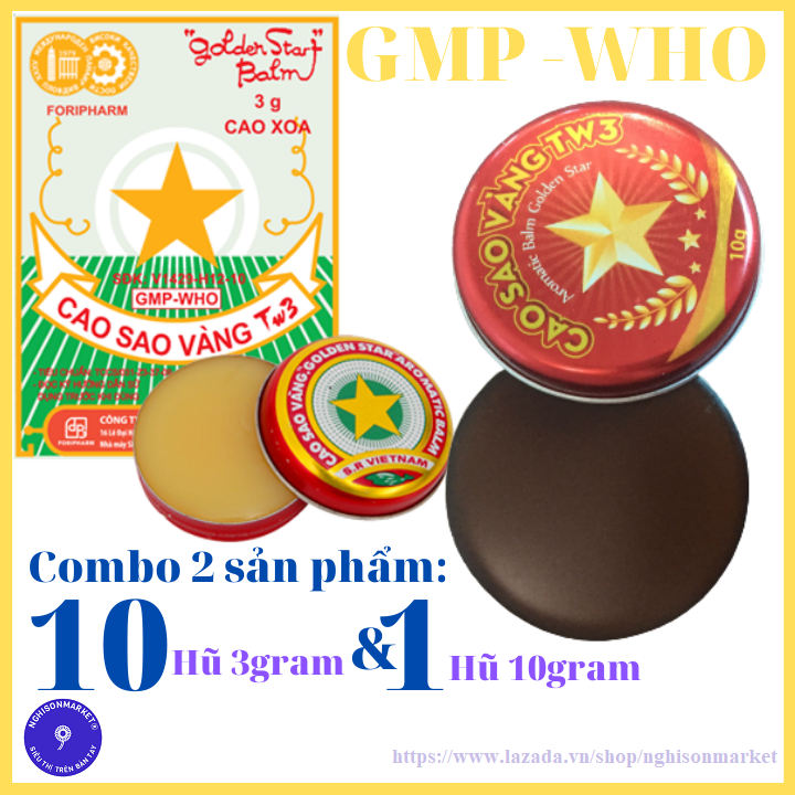 Cao Sao Vàng TW3 1 hũ to 10gram & 10 hũ 3 gram