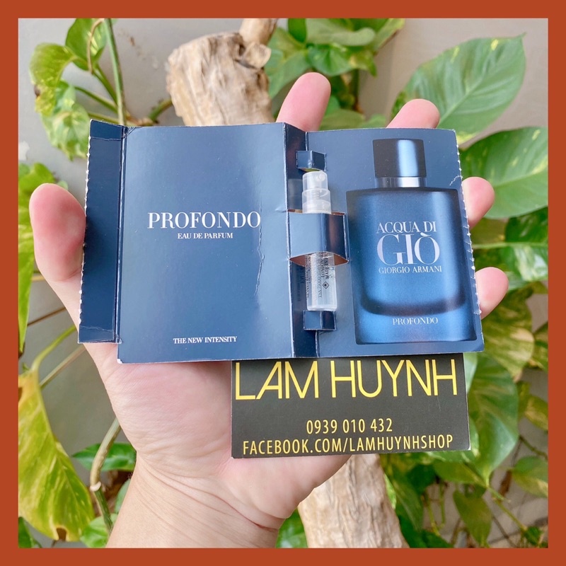 Vial nước hoa giò profondo xanh 1,2ml