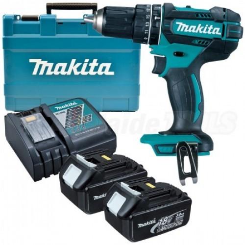 Máy khoan búa vặn vít dùng pin makita dhp482rae