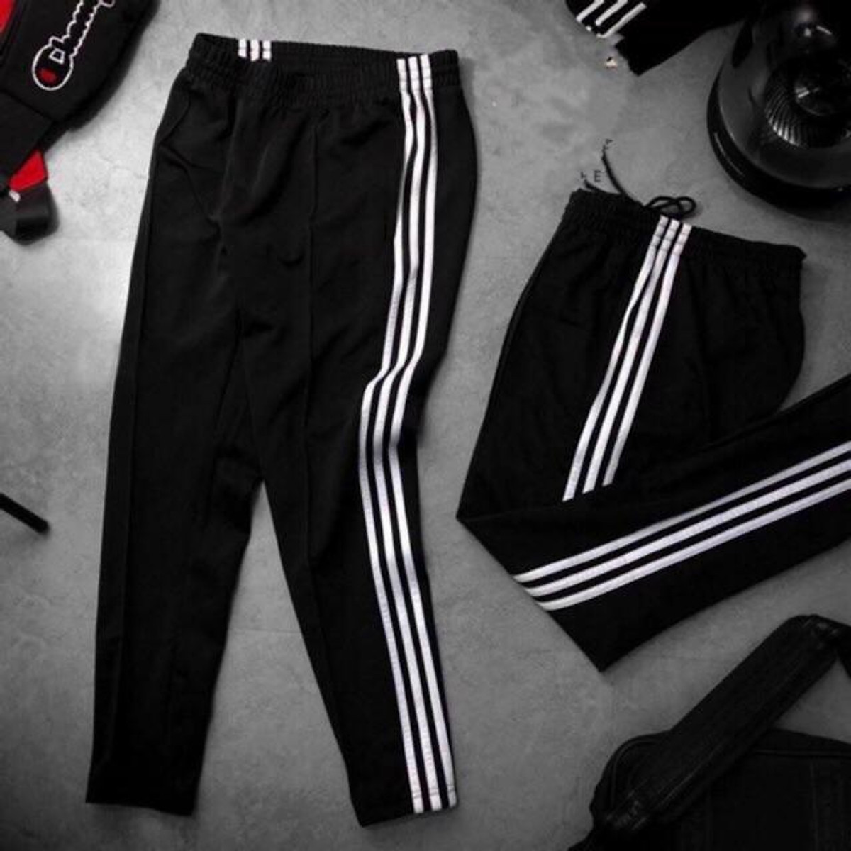 Quần thể thao Nỉ sọc cho cả Nam và Nữ Form chuẩn, chất dày đẹp