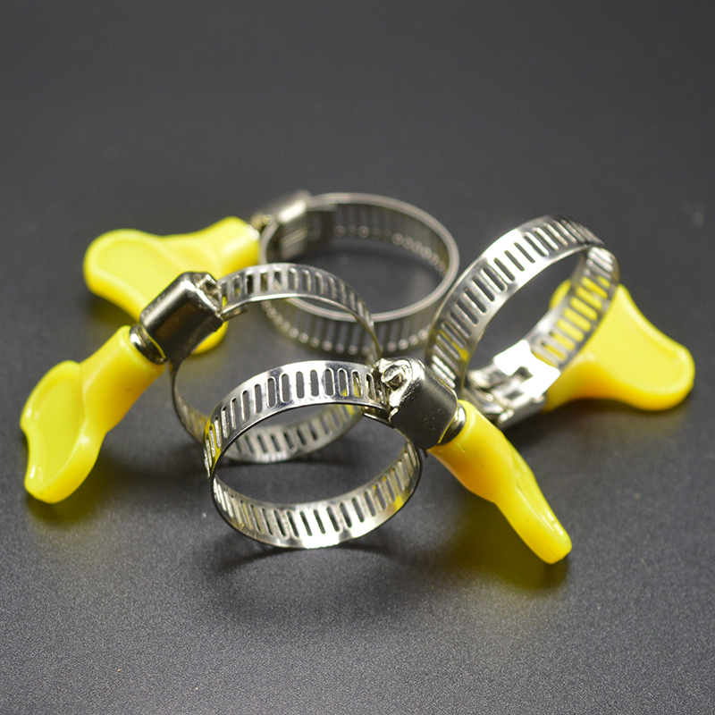 Bộ 4 cái Cổ dê (vít-bolt) tay khóa cánh bướm loại 19-29mm (vàng)