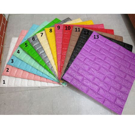 05 Tấm Xốp dán tường giả gạch 3D Bóc dán 70x77cm - xốp dán tường giả gạch giá rẻ. Chống thấm nước ẩm mốcmang lại cho bạn không gian sạch sẽ và trong lành.
