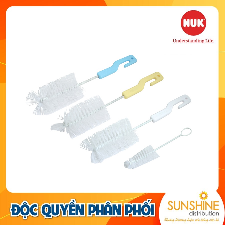 Bộ chổi cọ bình sữa và núm ti nuk