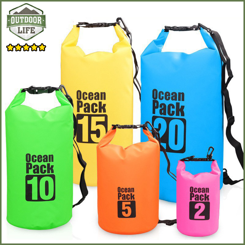 Túi Ocean Pack- Loại 10L - Chống nước, túi đi mưa chuyên dụng cho hoạt động du lịch biển, thể thao dưới nước