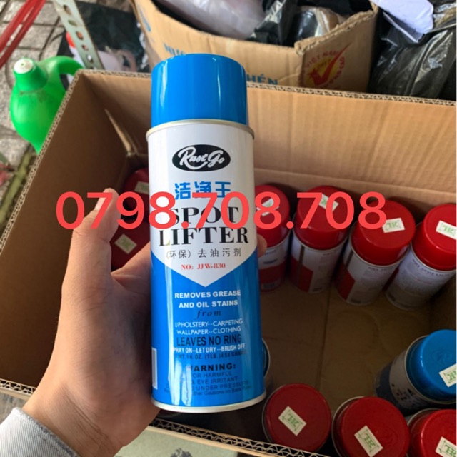 Xịt tẩy dầu trên vải rust go