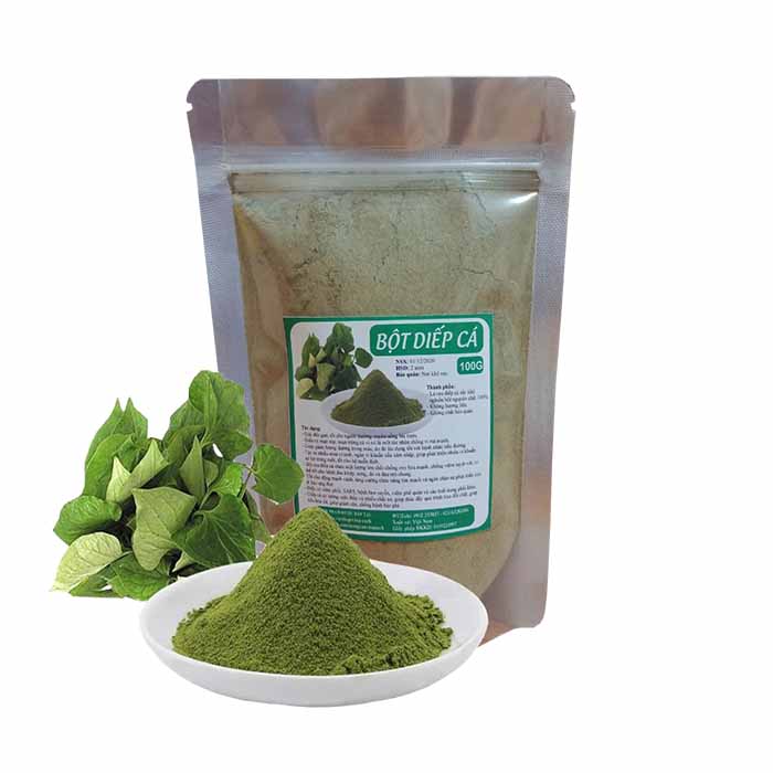Bột Diếp Cá nguyên chất (Đắp mặt dưỡng da và uống tốt cho sức khỏe)