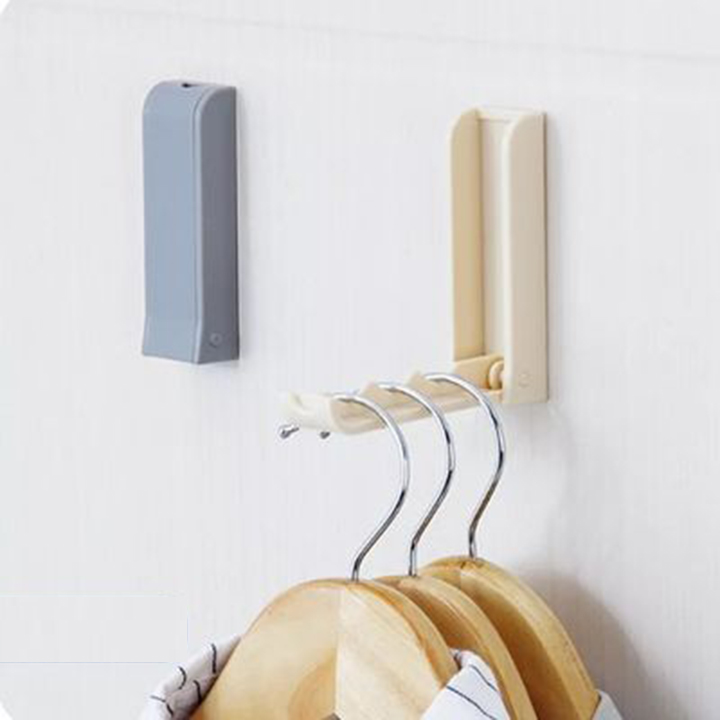 Móc treo quần áo dán tường thu gọn