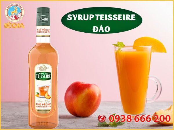 Siro teisseire đào - teisseire peach syrup