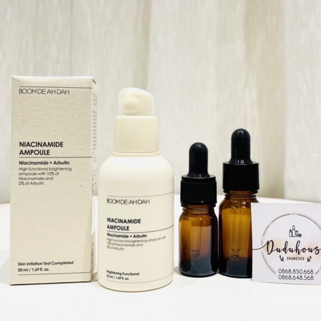 Tinh Chất Dưỡng Trắng Giảm Mụn Boom De Ah Dah Niacinamide 10% + Arbutin 2%