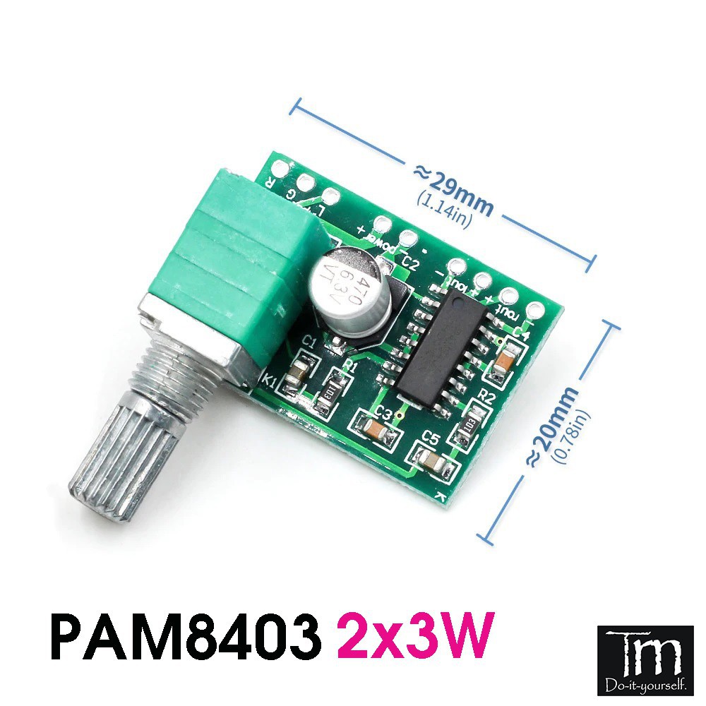 Module khuếch đại audio 2x3w vr-au8403