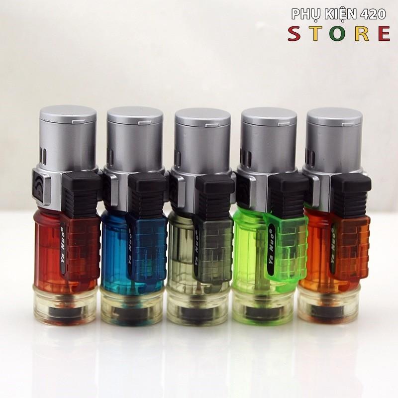 Bật Lửa Khò 3 Tia Giá Rẻ Có Thể Bơm Ga - Hộp Quẹt Gas ( bat lua kho dep hop quet kho hot quet may danh lua xang da jobon zorro honest doc la gas ga tia lua thang phu kien stoner 420 gia re xin )