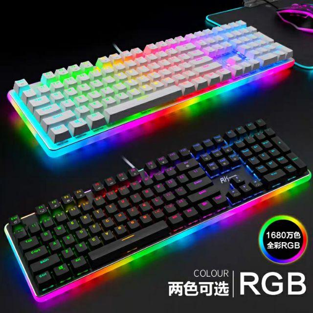 Bàn phím cơ royal kludge rk918 rgb - viền rgb, blue switch bh 12 tháng