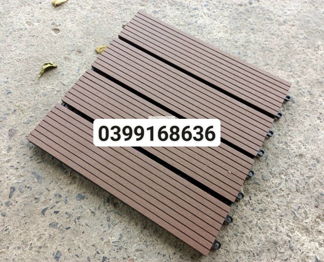 Vỉ sàn gỗ nhựa lót ban công chịu nước và nắng