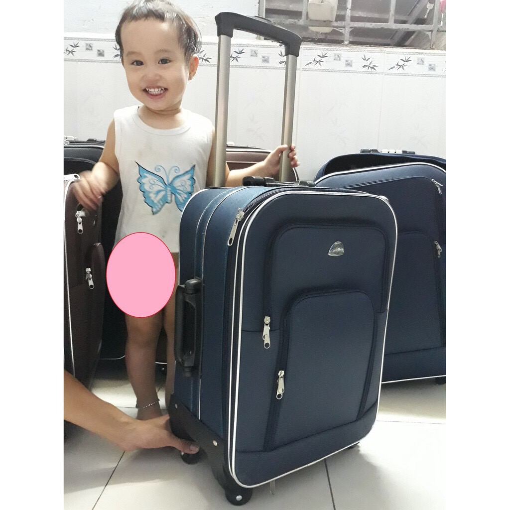 SIZE 20inch - Vali vải cao cấp SIZE 20inch 4 bánh xoay 360 độ - Vali du lịch xách tay