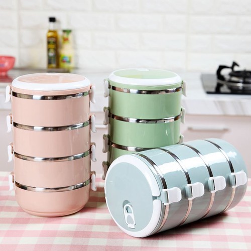 [HCM]HỘP ĐỰNG CƠM 4 TẦNG LÀM BẰNG CHẤT LIỆU LÚA MẠCH KO GÂY MÙI HÔI KHI  SỬ DỤNG - AN TOÀN SỨC KHỎE - CÀ MEN 4 TẦNG GIỮ NHIỆT LÊN ĐẾN 10 TIẾNG