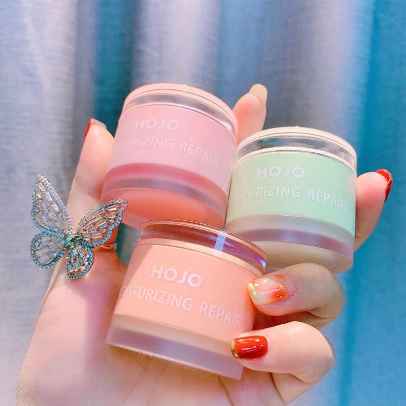 [HCM]Son dưỡng phục hồi Hồng Môi Hojo Repair 2 Trong 1( Bộ 2 Hũ )