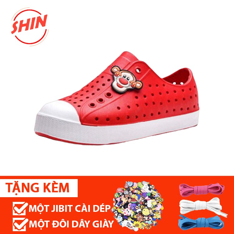 Giày Native Đỏ Siêu Nhẹ Chống Nước💖💖Giày Native Nhựa Nam Nữ Hottrend Na07