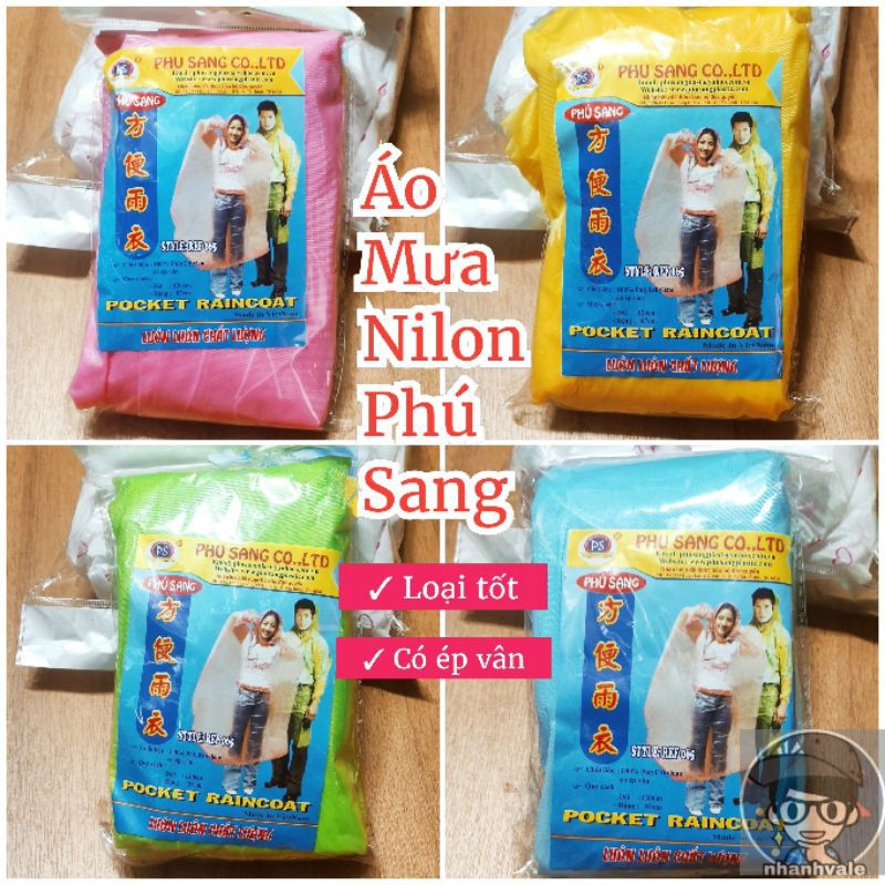 Áo mưa bịch, áo mưa nilong dày ép vân có nhiều loại