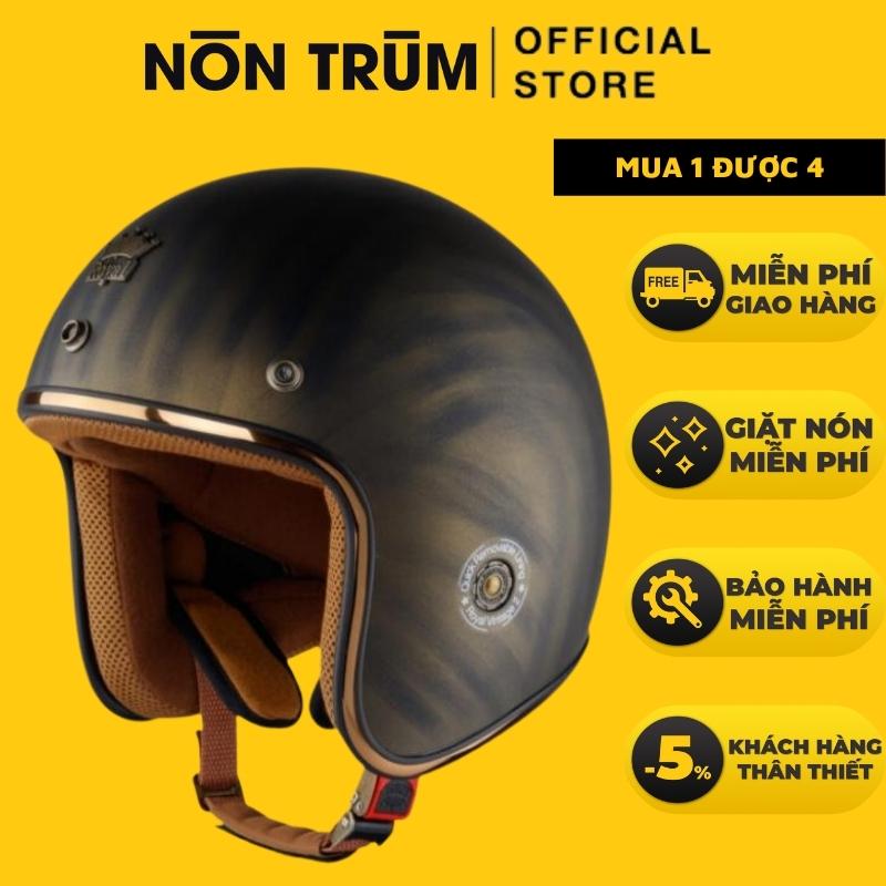Mũ bảo hiểm 3/4 Royal M20C tem xước, nón xe máy dành cho nam và nữ chính hãng, form nhỏ gọn nhiều size - Nón Trùm