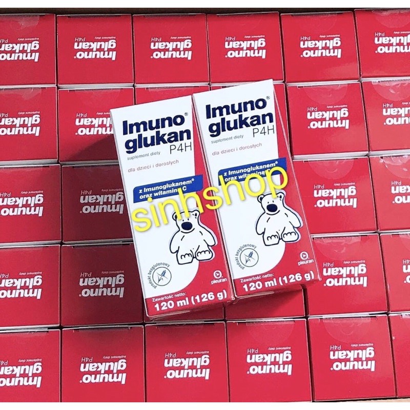Sản phẩm tăng đề kháng imunoglukan P4h hàng balan 120g