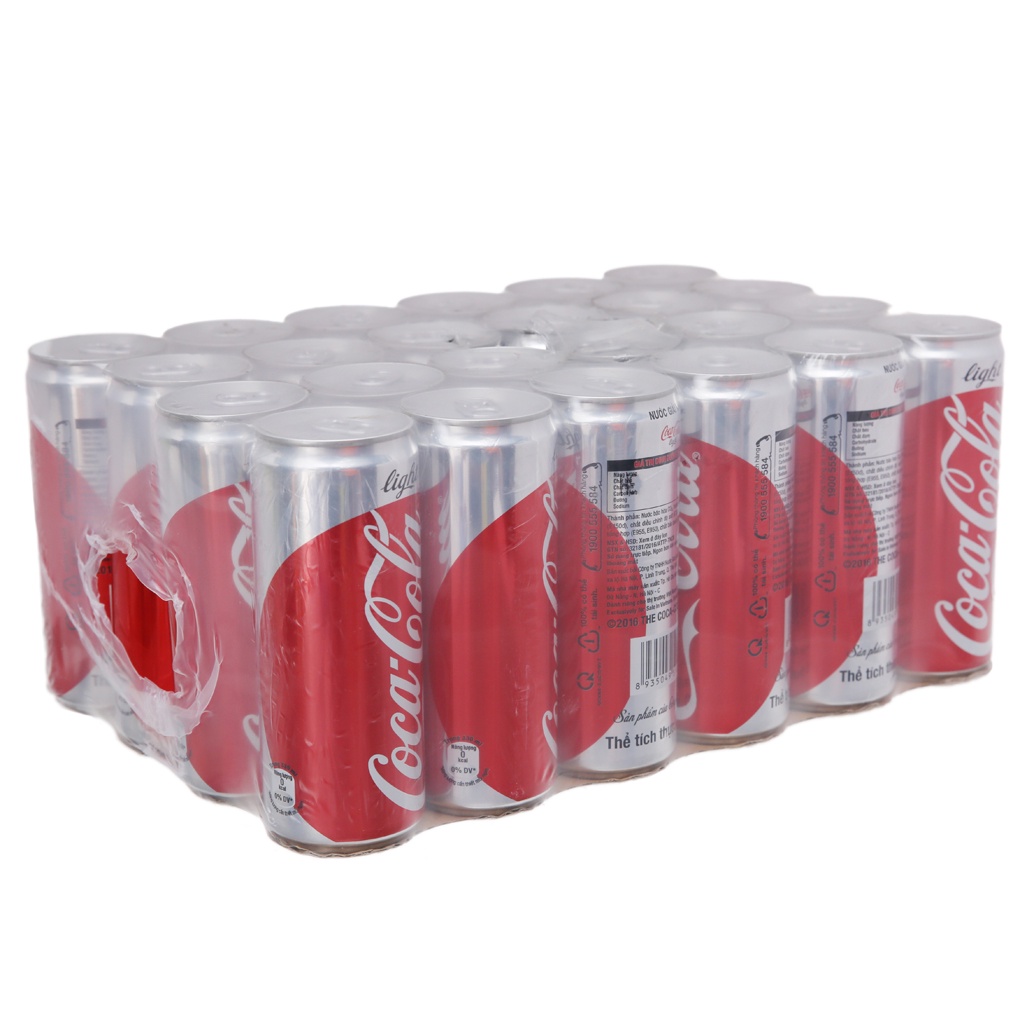 Thùng coca cola light ít đường 24 lon 330ml