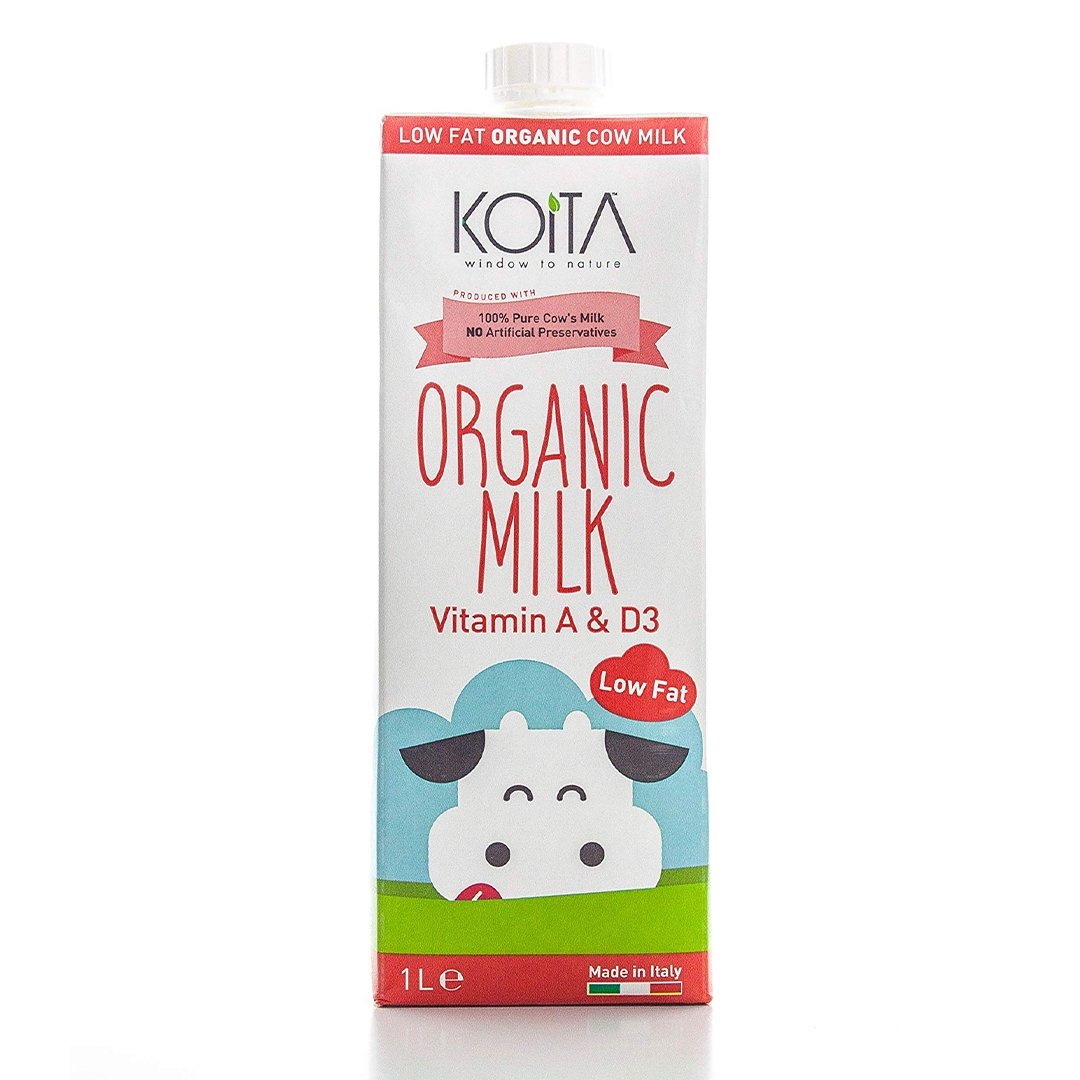 Sữa bò hữu cơ ít béo 200ml và 1000ml - Koita