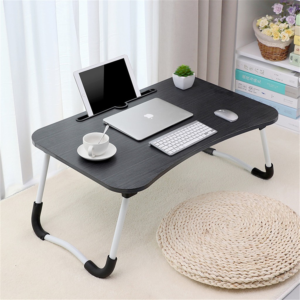 Bàn học gấp gọn thông minh cho bé có khe cắm Ipad, điện thoại