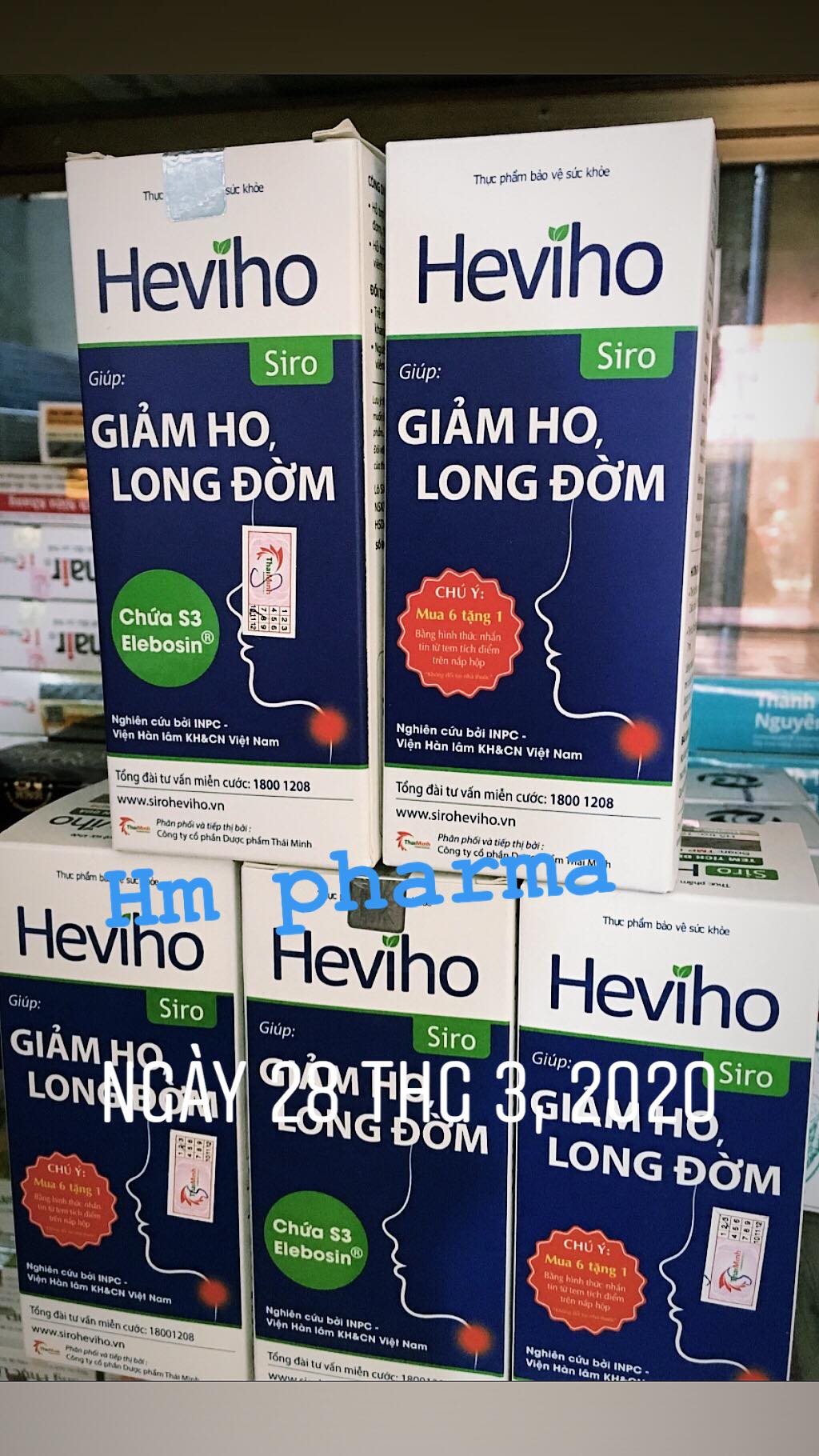 Siro giảm ho HeviHo - dứt điểm viêm họng mãn tính