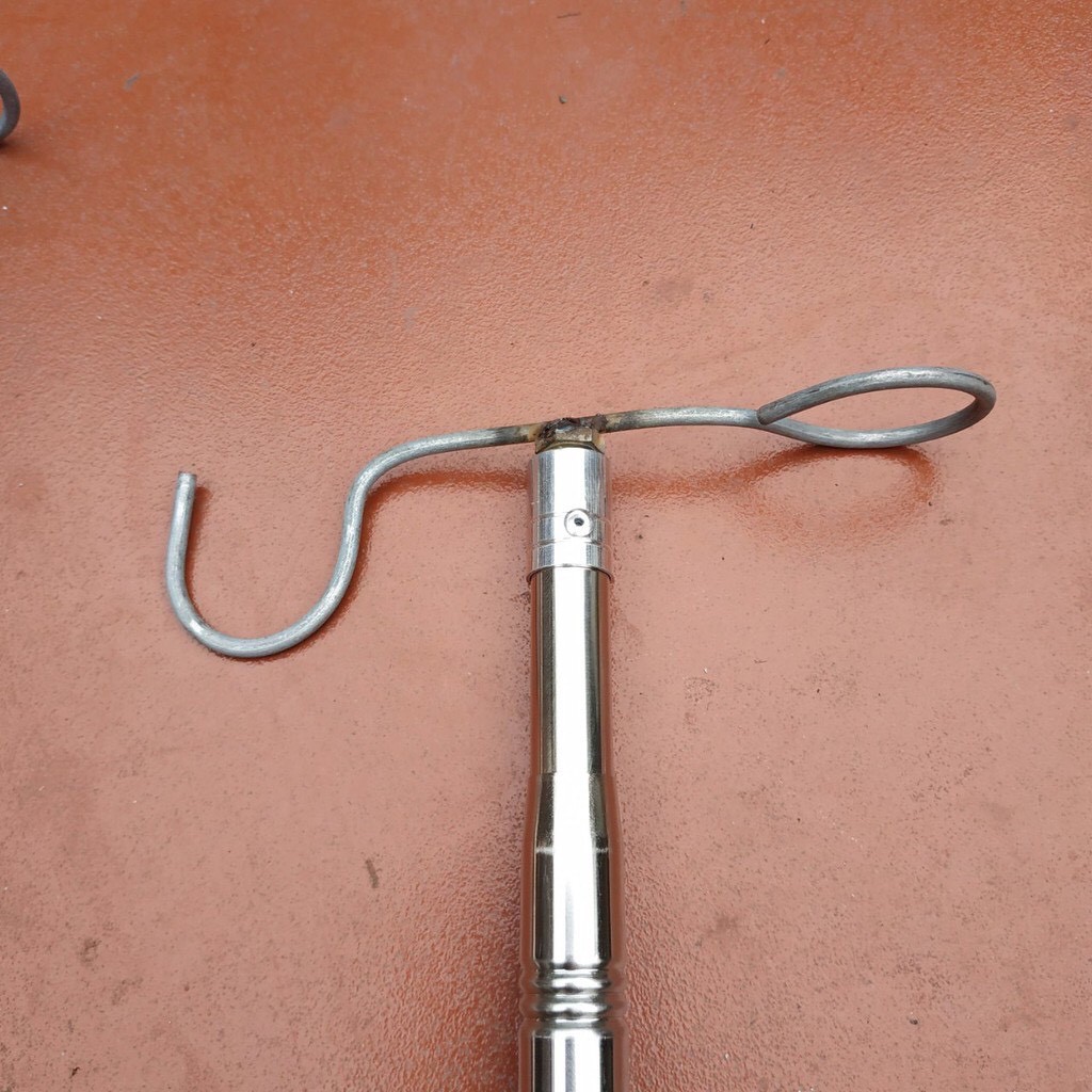 Hot - Sào inox bẫy chim, treo lồng tặng kèm móc sào - sale