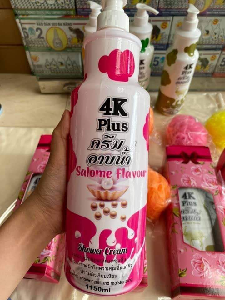 SỮA TẮM 4K PLUS ( MÀU HỒNG)