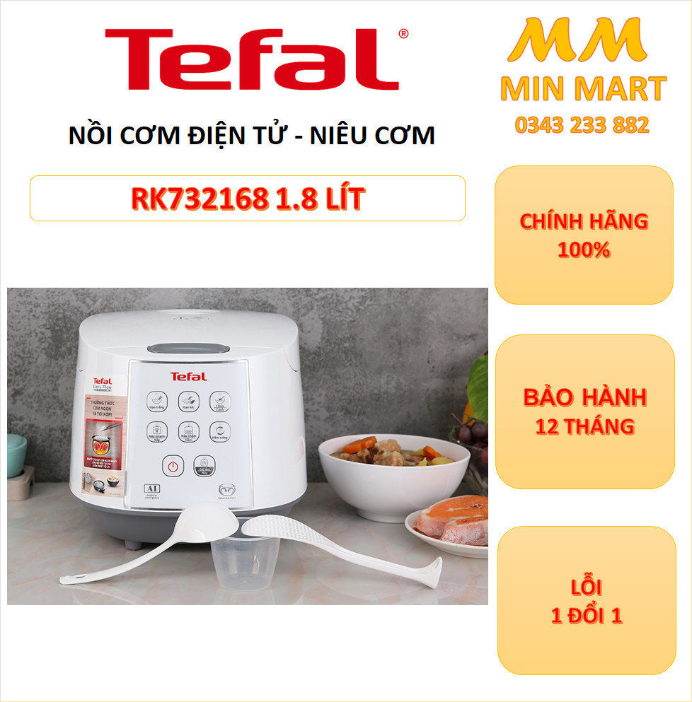 Nồi Cơm Điện Tử Tefal RK732168 1.8 lít